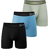Shinesty Boxer Briefs for Men Pack of 3 - Hammock Support Pouch Underwear for Men with Fly