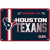 ZYJTEK Football Mancave Metal Street Sign, 8" x 12" Red Design Wall Decor Sign Great for Man Cave, Bed Room, Office, Home