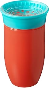 Nuby All Around No Spill Sippy Cup Water Bottle 2 Pack 300ml 6M+ Boy view 3