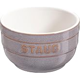 staub Dish 40511-860 Round Lamb Kan, Antique Gray, 3.1 inches (8 cm), Ceramic, Small Bowl, Microwave Safe