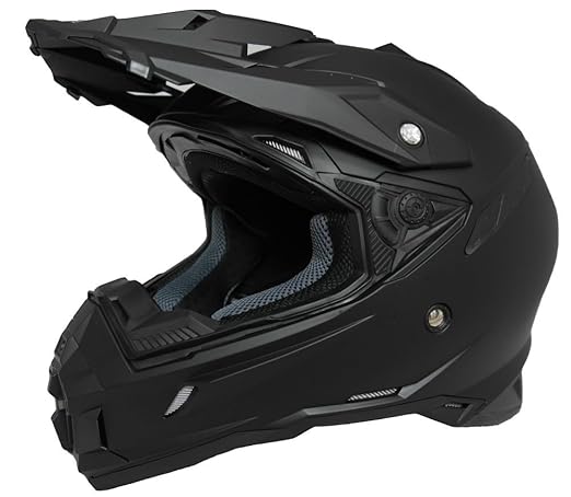 Motorradhelm MX Enduro Quad Helm Nikko N-720 Matt Schwarz Gr. M