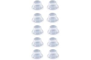 KNJOFLY Faucet Leak-Proof Sealing Gasket, Silicone Raw Material Belt, Silicone Gasket Seal for Various Plumbing Fixtures (White,10 Pcs)