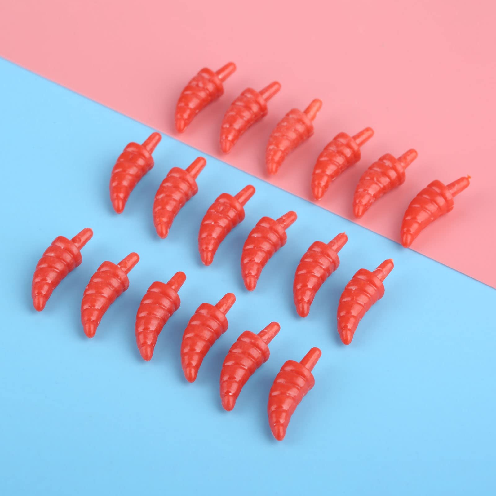 50PCS Mini Snowman Nose Plastic Red Nose DIY Ornament Christmas Decoration Craft for Santa Claus Noses