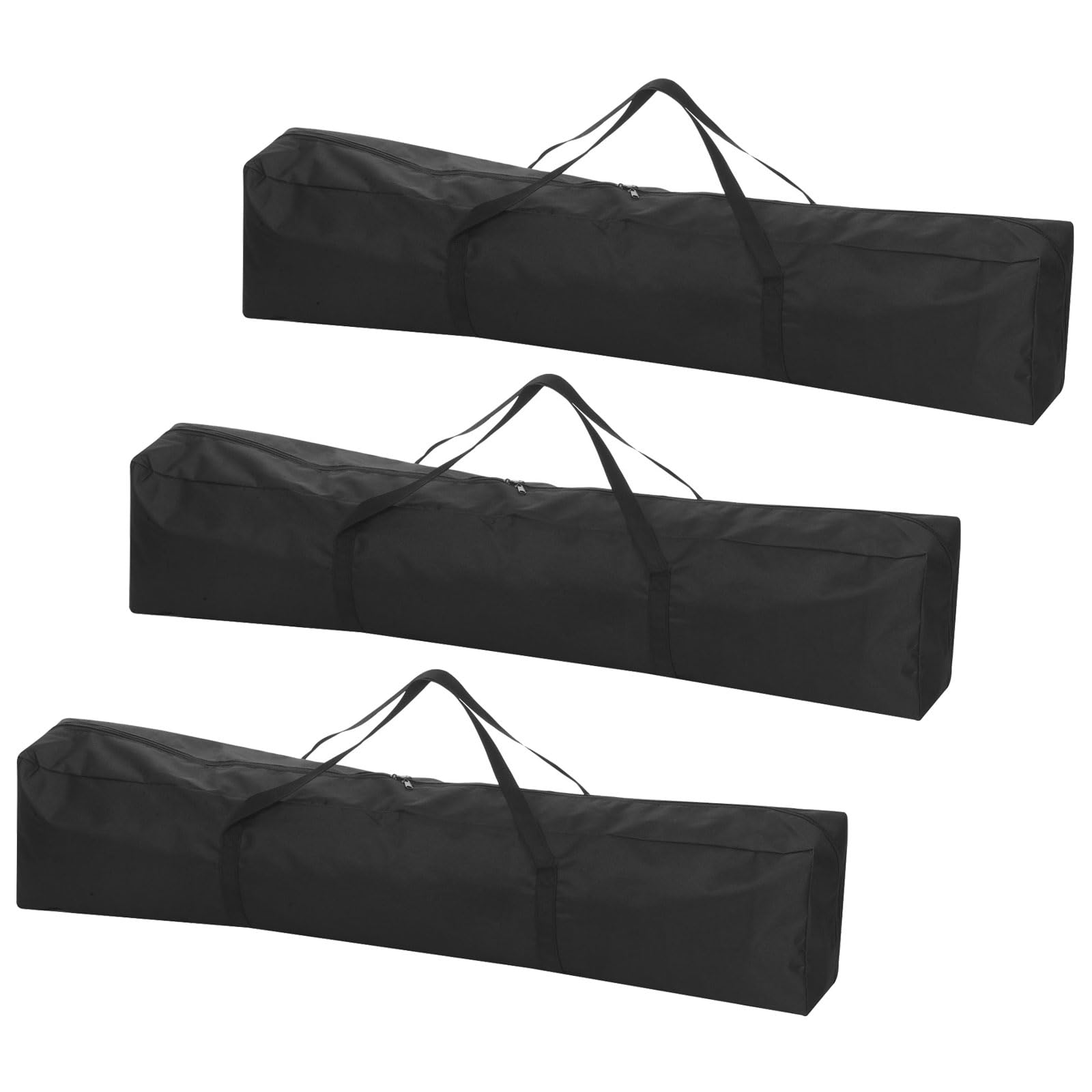 PATIKIL 43 Inch Camp Chair Replacement Bag, 3 Pack Nylon Foldable Carrying Bag Zippered Bag with Shoulder Strap for Camping Tent Travel, Black