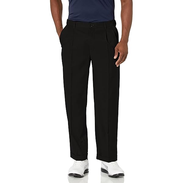 ZWRXW Men's Pants Pleated Front Casual Waffle Long Trousers