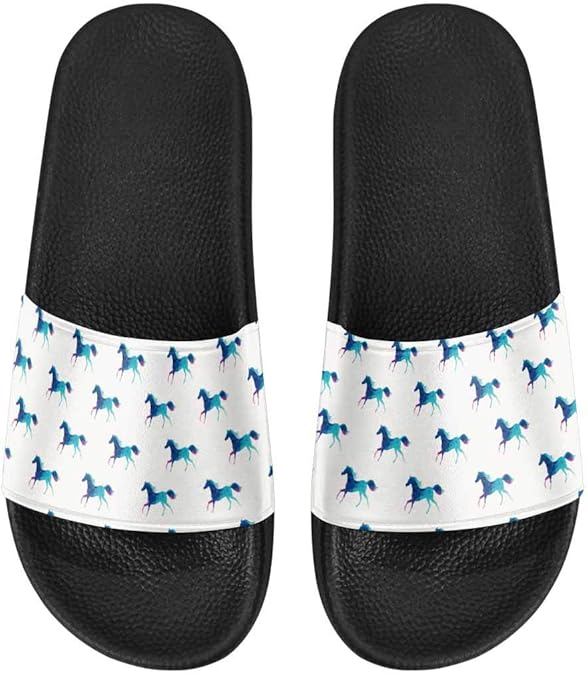 Amazon.com | INTERESTPRINT Home Bathroom Open Toe Slide Sandals for Women (US6~US12) | Sandals