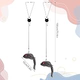 Fuyamp 2 Packs Door Hanging Cat Toy Interactive Mice Chasing Exercise view 2