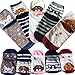 Yoicy 6Pairs Womens Cotton Color socks - Soft Casual Candy Color Crew Socks for Womens Girls