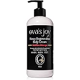Eva's Joy Malibu Mango Regeneration Body Cream, Nourishing Moisturizer for Soft, Glowing Skin, Supports Skin's Natural Health, 16 oz