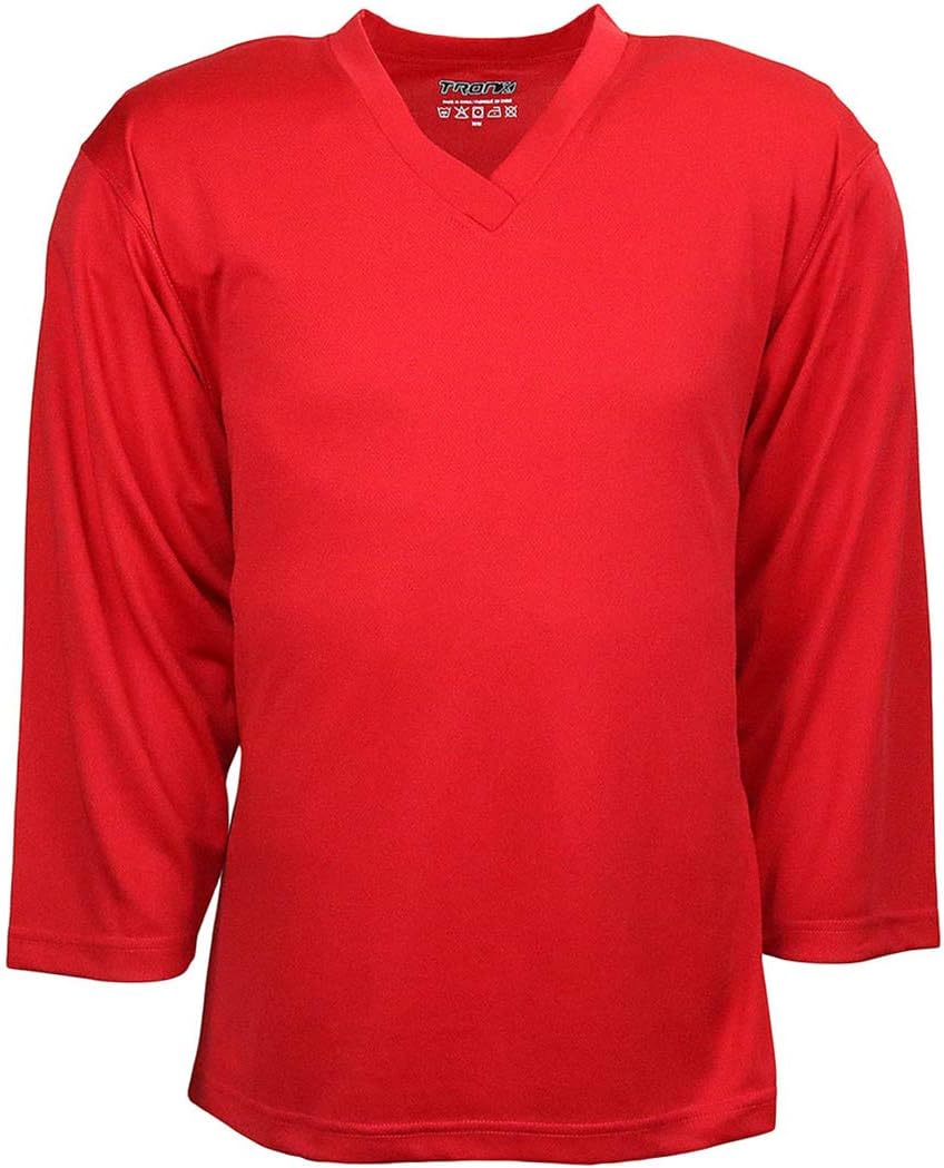 TronX Hockey Practice Jersey (Red) : Clothing