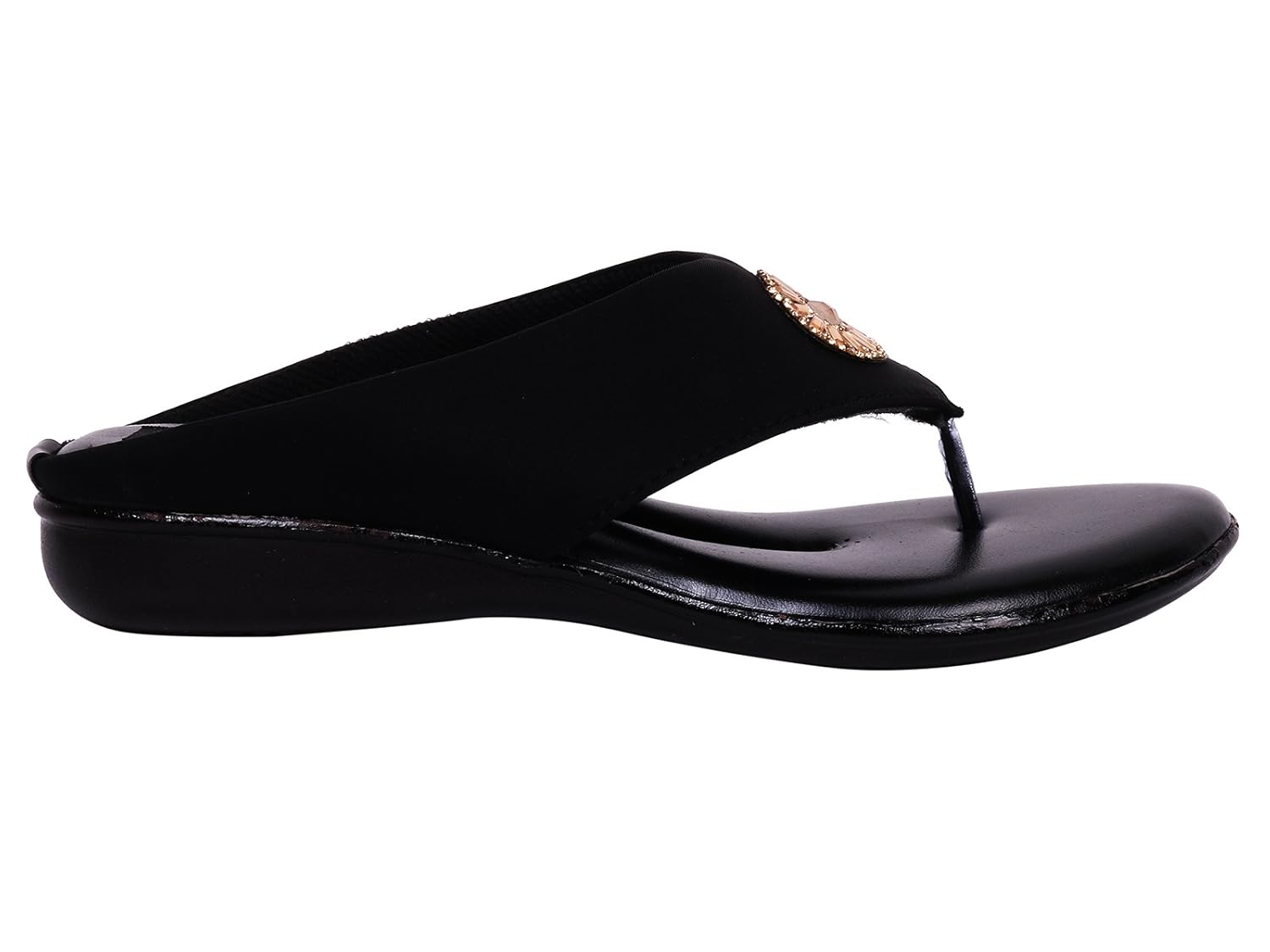 footshez new arrival best hot selling women's black casual flats low price sale