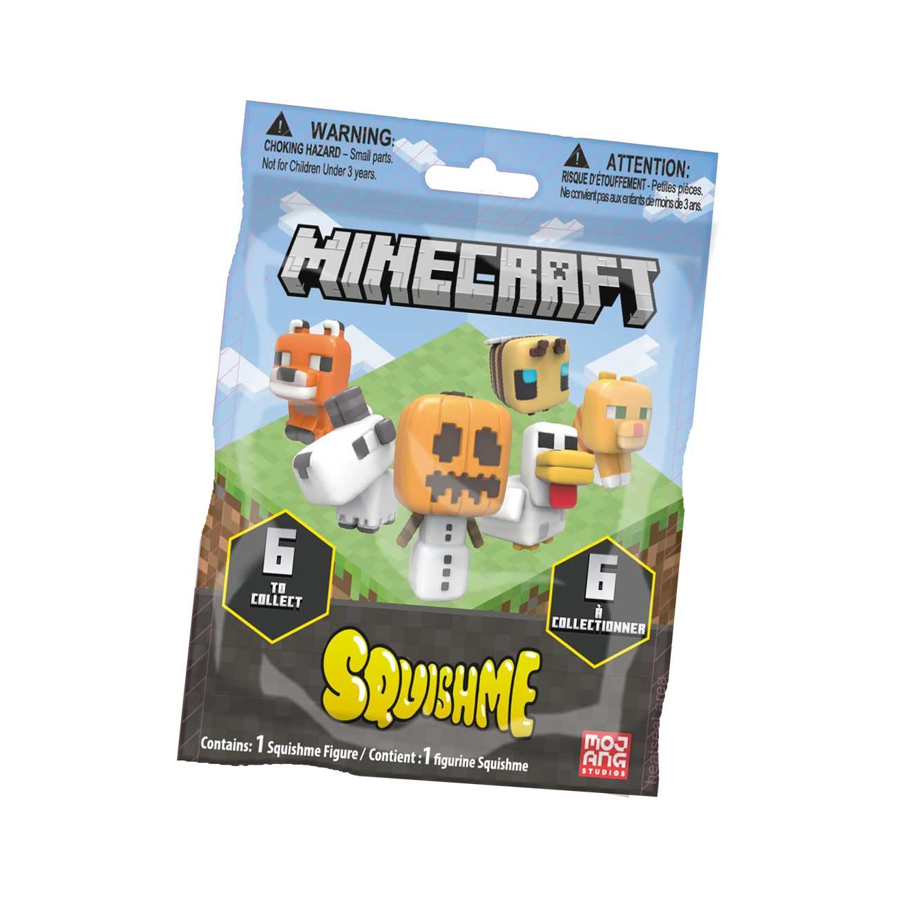 Minecraft Backpack/Clip Hangers 2.5" 6cm Figures - (SquishMe Series 4)
