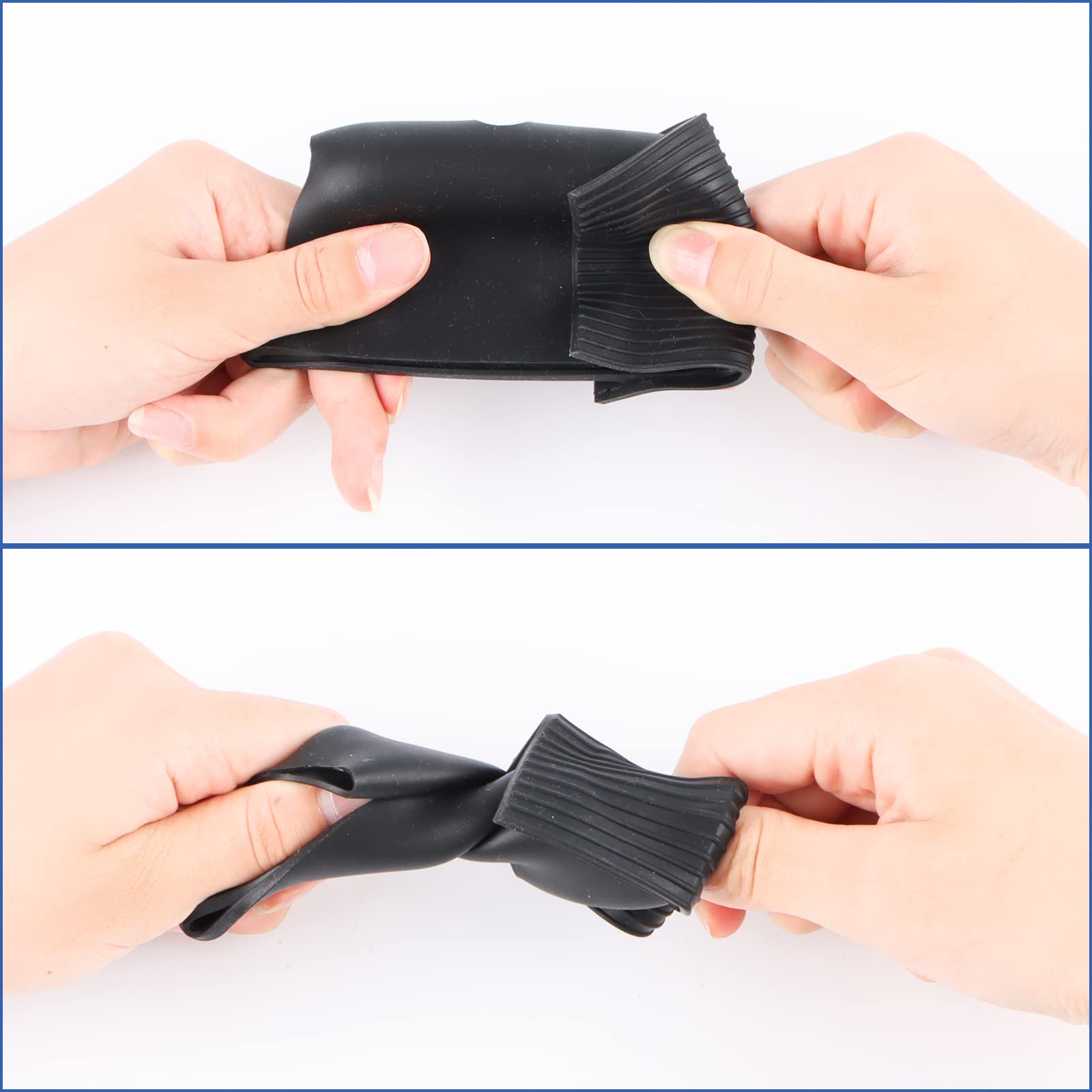 RUNEAY 2 Stück Wetterfeste Silikonhülle für EufyCam 2C/2C Pro,Schwarz Silikon-schutzhülle Wasserdicht und UV-Schutz Home Outdoor Camera für Innen- und Außenbereich 4