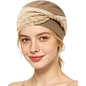 ORKSEA Chemo Headwear for Women Knot Beanies with Stretch Elastic Turbans Soft Cancer Hats Head Coverings Scarf Headwraps