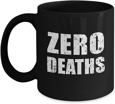 Amazon Com Zero Deaths Mug Acrylic Coffee Holder Black 11oz Funny Fps First Person Shooter Pc Gamer Meme Gift Kitchen Dining