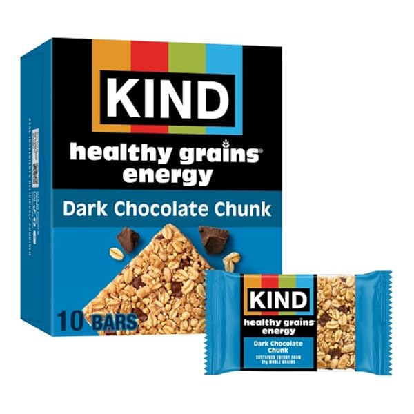KIND HEALTHY GRAINS ENERGY BARS, DARK CHOCOLATE CHUNK,...