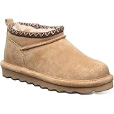 BEARPAW Super Shorty Deco Youth Iced Coffee Size 3 | Youth's Ankle Boot | Youth's Slip On Boot | Comfortable Winter Boot