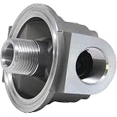 BAIZHIHUA P561134 Hydraulic Oil Filter Base, 3/4" NPT Ports, 1"-12 Thread | Replaces BT839-10, OB1318, P561136, AM106735, HH561134, P551551, 51551, 1551