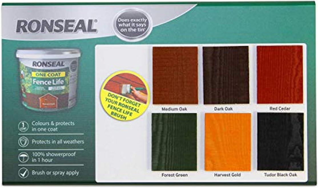 RONSEAL RSLOCFLMO5L One Coat Fence Life, Medium Oak, 5 Litre - Image 4