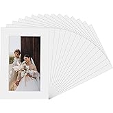 15 Pcs White Picture Mats 4x6 Matted to 3x5 Photo Mats Display Photo Frame Mat Picture Matting for Pictures Photos Artworks Prints Watercolor