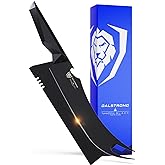 Dalstrong 9" BBQ Pitmaster Knife - Titanium Nitride Coated | Shadow Black Series - Vacuum-Treated Steel - Sheath Included - Razor Sharp - NSF Certified