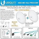 Ubiquiti NBE-M5-16 5GHz NanoBeam M5 16dBi Kit Complete Pre-Configured