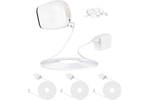 ZESHBIT 3Pack 30FT Weatherproof Outdoor Power Cable for Arlo Pro and Arlo Pro 2, with Quick Charge 3.0 Power Adapter Charger Continuously Charging Your Camera (White)
