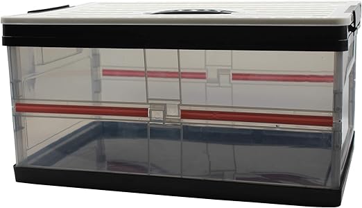 YUX Caja de Almacenamiento, Caja de Almacenamiento Plegable con Tapa