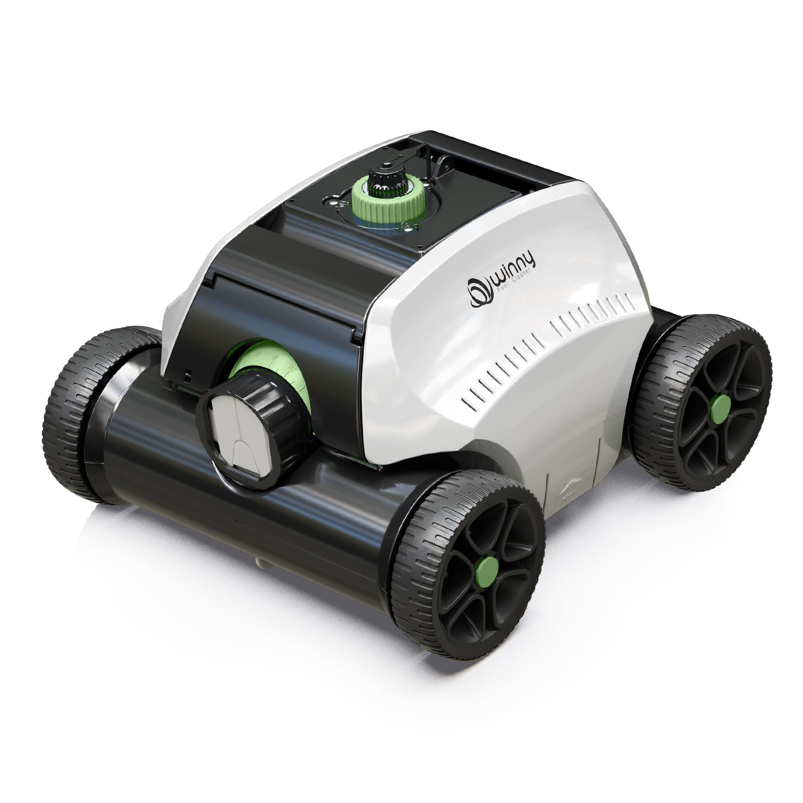 Photo 1 of (2025 Upgrade) Robotic Pool Vacuum for Above Ground Pool - 6600mAh for 130mins Runtime & 50W Powerful Suction, Self-Parking Pool Cleaner with 180?m Filter Tray Up to 1300 Sq. Ft (White&Green)