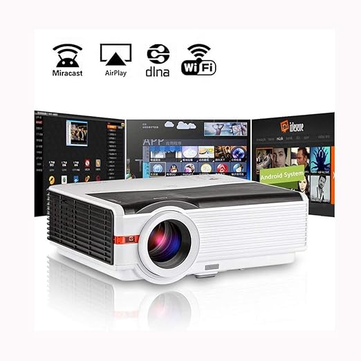 Ai LIFE Proyector doméstico inalámbrico LED 1080P Smart LCD WiFi ...