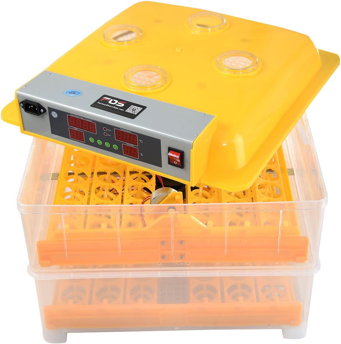 96 Digital Egg Incubator Hatcher Temperature Control Automatic Turning Chicken