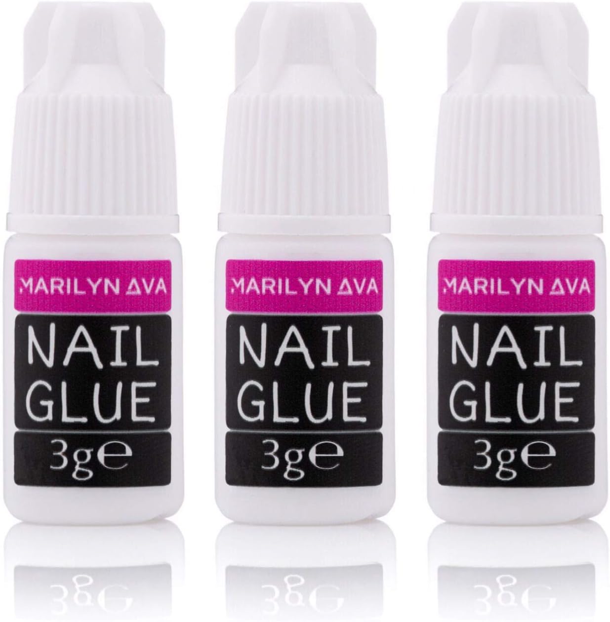 Marilyn Ava 3g Nail Glue Extra Strong for Tips Pack of 3