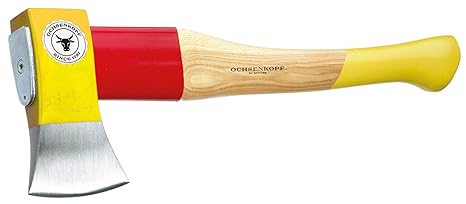 Ochsenkopf OX 644 H-1255 Spalt-Fix®-Beil / Hochwertiges kleines Spaltbeil mit Hickory-Holzstiel und Rotband-Plus Stielbefesti