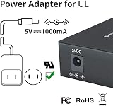 10Gtek 1Gb SFP LX LC Singlemode Fiber Converter 10/100/1000RJ45 20km UK PSU view 5
