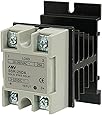 uxcell SSR-25 DA 25A 3-32V DC / 24-380V AC Solid State Relay + Heat Sink