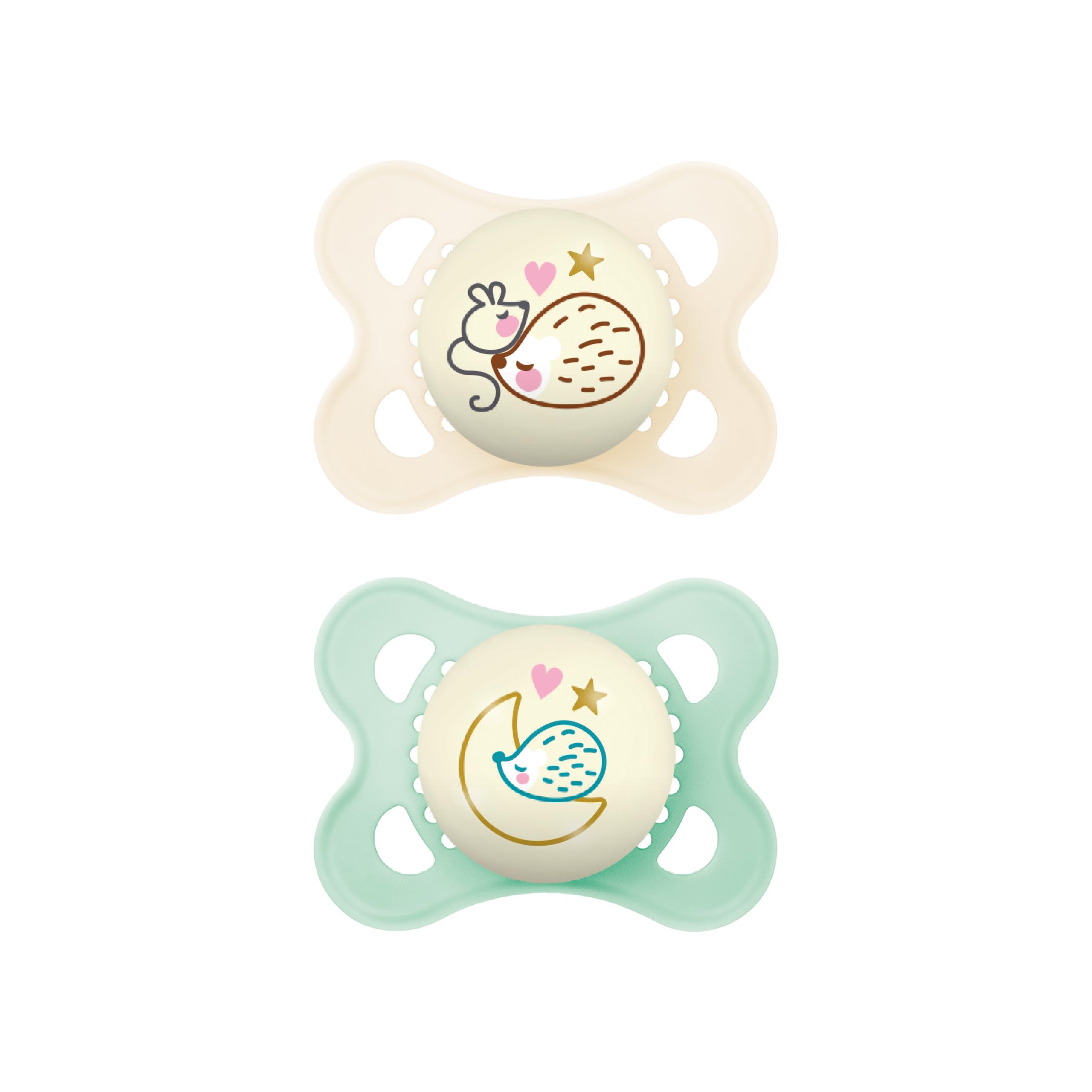 Photo 1 of Pacifier, 0-6 Months, Night Collection, Unisex 2-Count