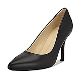 Nine West Women's Fifth9x9 Pump, Black Leather, 6