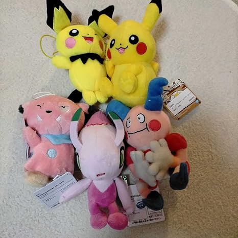 Amazon 新品 ポケモン ぬいぐるみ セレビィ色違い バリヤード ブルー ピカチュー ピチュー 5体セット おもちゃ ホビー