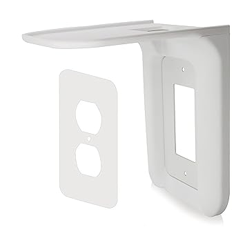 Molop Outlet Shelf Wall Outlet Storage Charging Shelf For