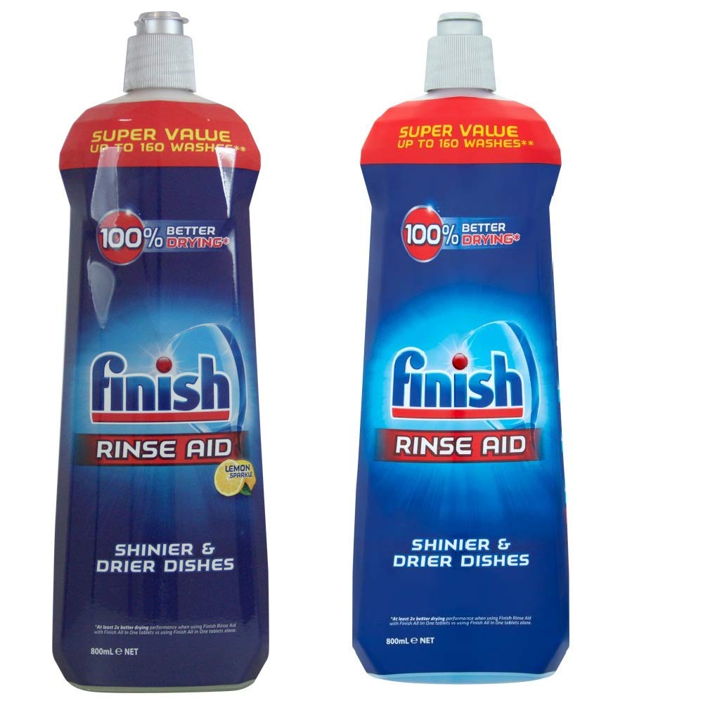 Finish Rinse Aid, 800 ml, Pack of 2 1.6 l