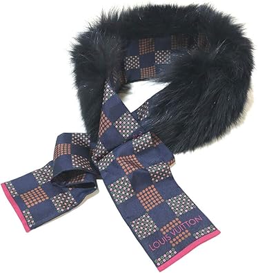 Amazon ルイヴィトン Louis Vuitton M ティペット タグ有 バンドー マフラー ファー シルク レディース 新品同様 中古 Louis Vuitton ルイヴィトン シューズ バッグ