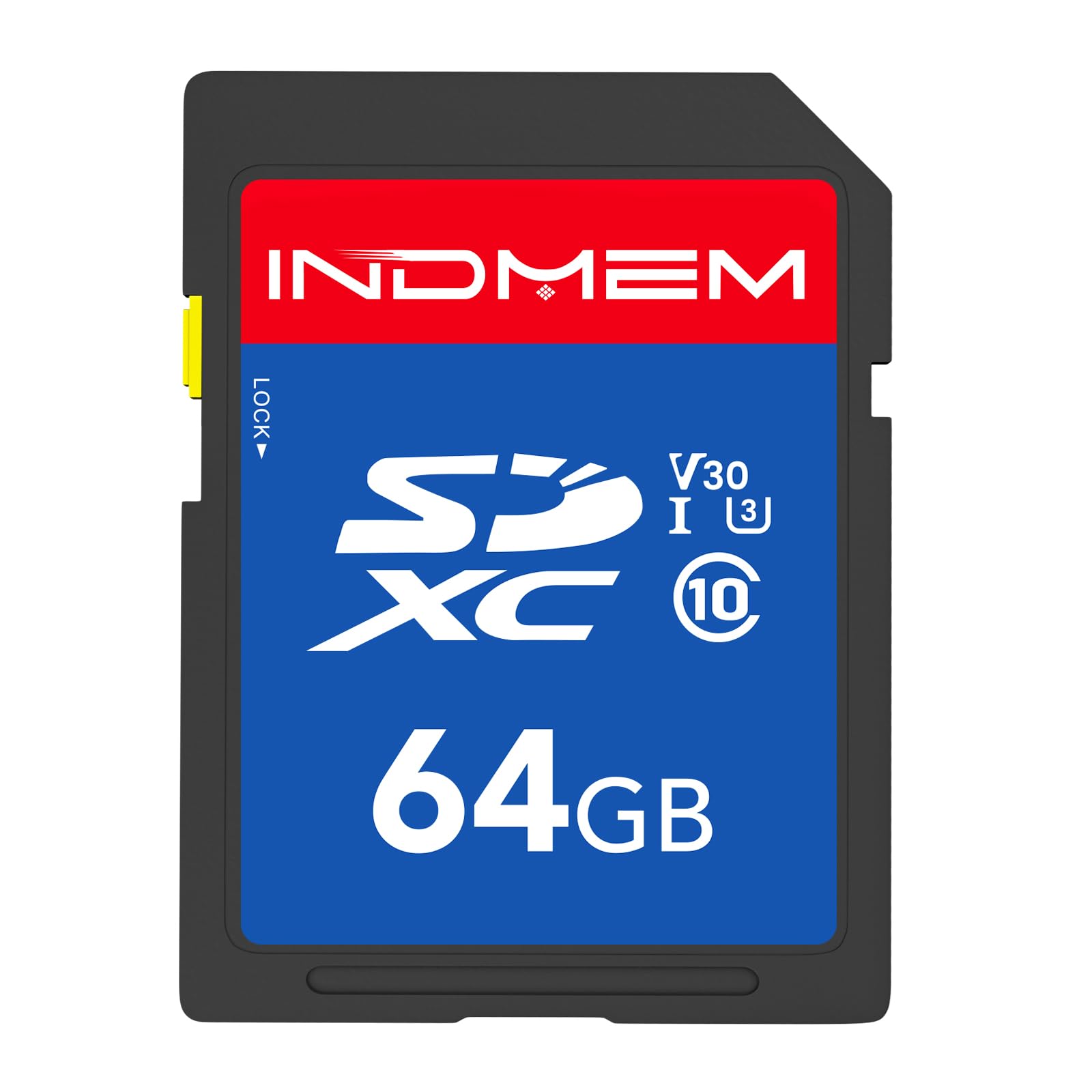 Photo 1 of 64GB SD Card, High Speed up to 90M/S, C10/U3/V30, SDXC UHS-I Memory Cards, Full HD & 4K Video Compatible with Digital Camera, HD Camcorders, DSLR and PC, 64GB(1pc)
