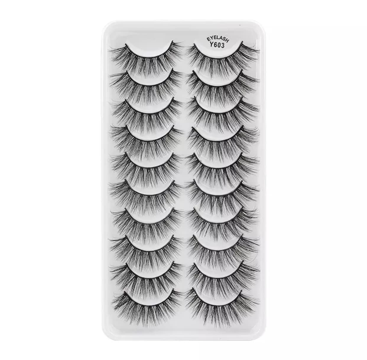 Enhance Your Natural Beauty with Stunning False Eyelashes Wispy 10 pairs 3D