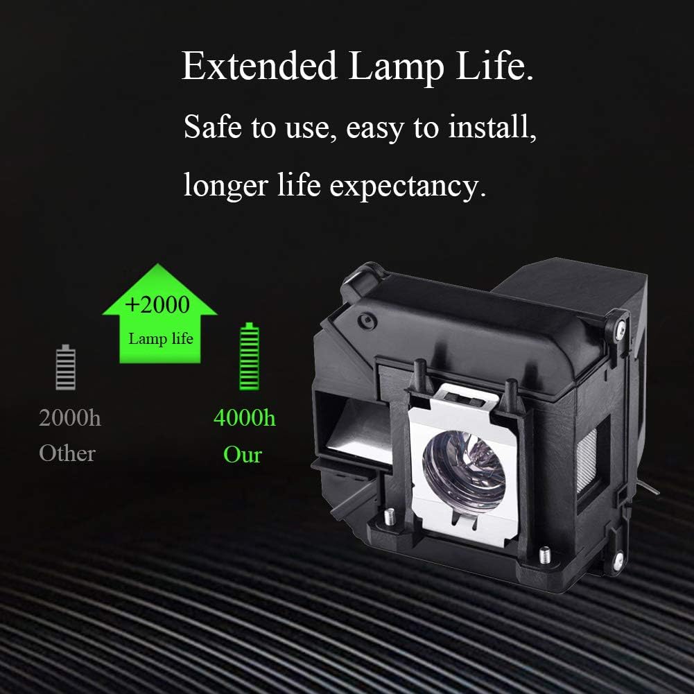 YOSUN v13h010l68 Projector Lamp Bulb for Epson Elplp68 PowerLite Home Cinema 3020 3010 3020e 3010e h450a h421a Replacement Projector Lamp Bulb: Home Improvement