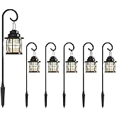 LED Pathway Lights 6 Pack, 1.1W Low Voltage Landscape Lighting Outdoor Harbor Collection 32 Lumen Dual Use Lights with Shephe