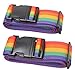 Adjustable Travel Luggage Strap Suitcase Security Belt Straps #L18B (2Multi01)