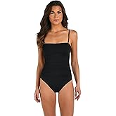 La Blanca Women's One Piece Swimsuit Bandeau Tummy Control Bathing Suit