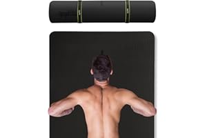 Gogokiwi Extra Wide Yoga Mat for Men Women (72"L x 36"W) Non Slip Fitness & Exercise Mat with Alignment Marks for Yoga, Pilates, Floor Workouts