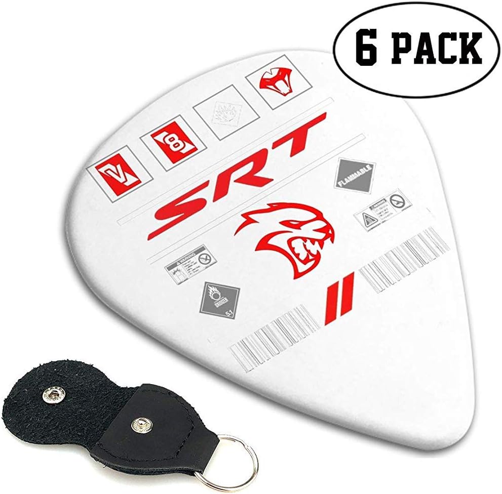 Dodge SRT Hellcat Throw Pillow Guitar, Ukulele Guitar Picks, Picks 6 Pieces