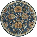 SAFAVIEH Heritage Collection 6' Round Navy HG654A